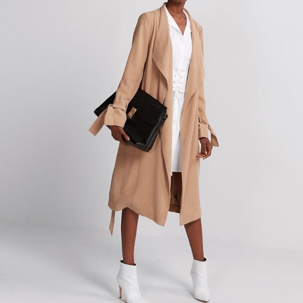 Express Soft Drape Trench Coat